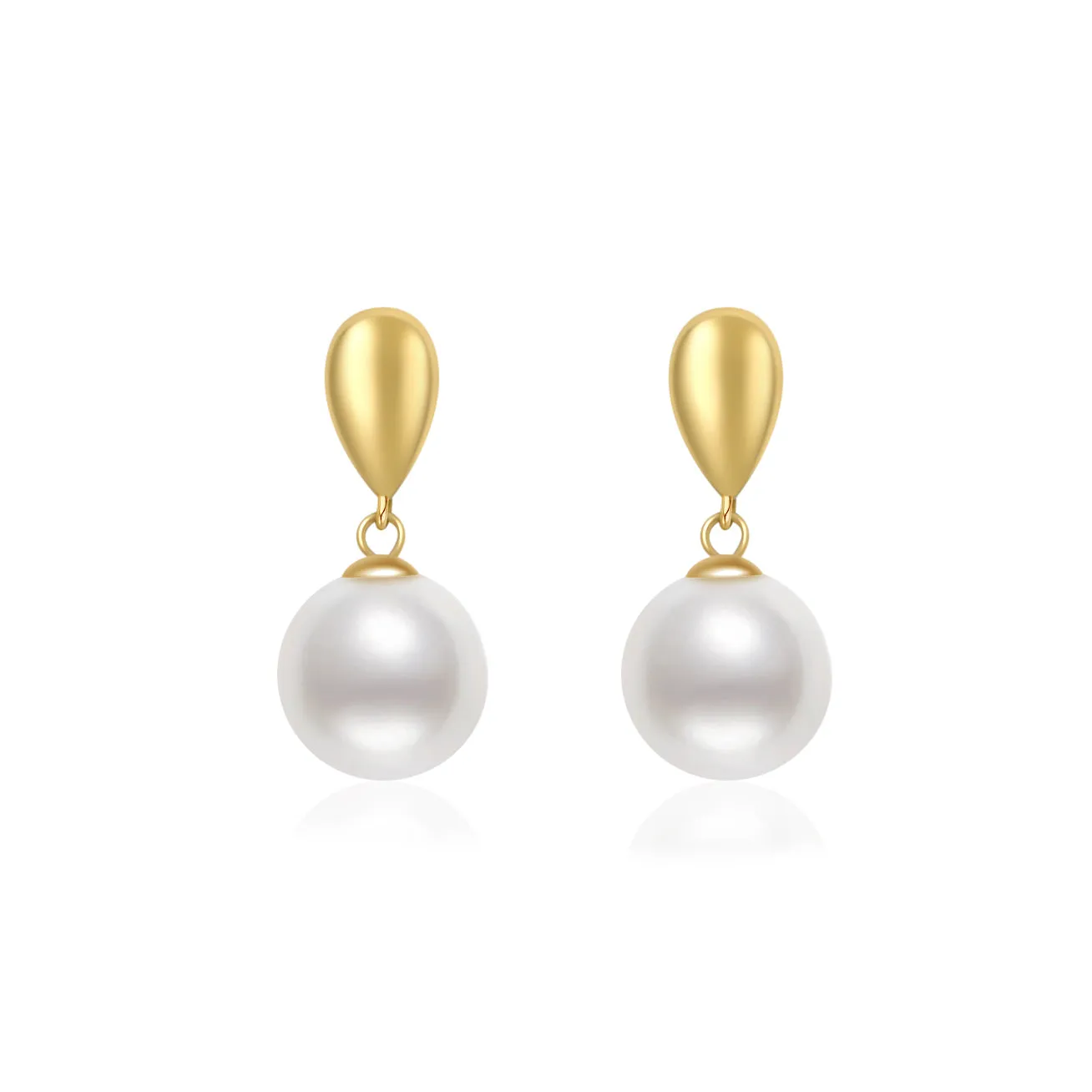 18k Freshwater Pearl Earrings KE00102 | Si Dian Jin