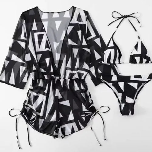 3 Pieces Bikini Swimsuit Beachwear