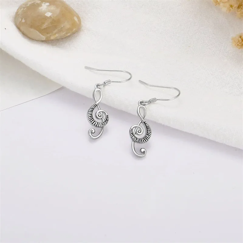 925 Sterling Silver Music Paino Dangle Earrings for Women Earrings Hypoallergenic Jewelry Gifts for Women