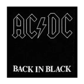 ACDC Black in Black Sew on Patch