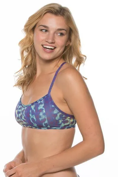 Adrian Bikini Top - Print Peacock