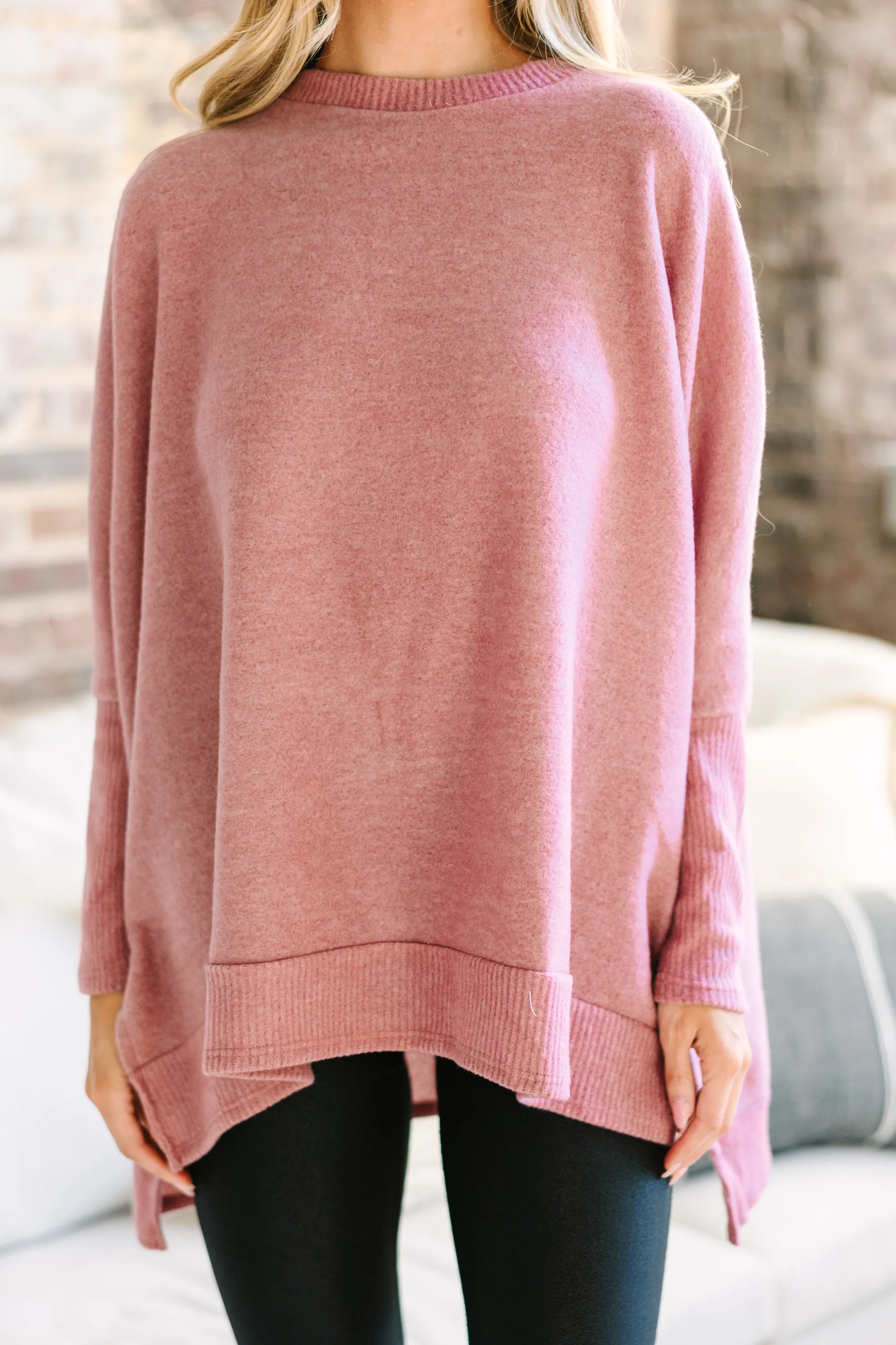 Always Fun Deep Rose Pink Tunic