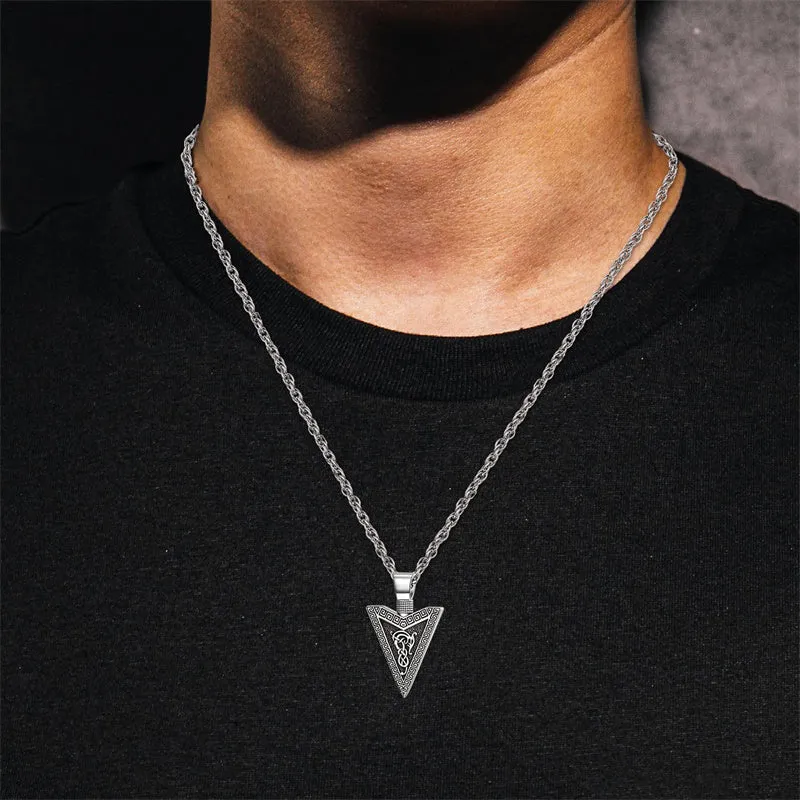 Arrow Necklace for Men 925 Sterling Silver Amulet Pendant Jewellery Birthday Gifts for Women Unisex 20 2‘’ Stainless Steel Chain