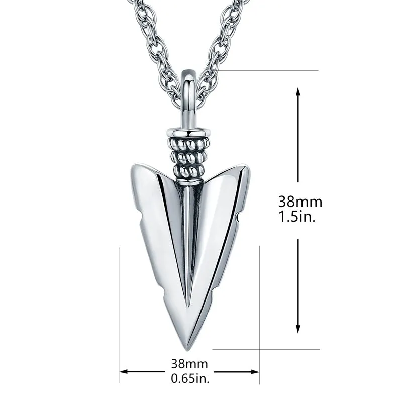 Arrow Necklace for Men 925 Sterling Silver Amulet Pendant Jewellery Birthday Gifts for Women Unisex 20 2‘’ Stainless Steel Chain