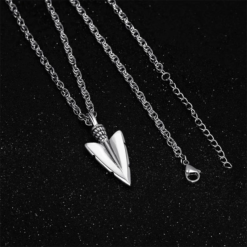 Arrow Necklace for Men 925 Sterling Silver Amulet Pendant Jewellery Birthday Gifts for Women Unisex 20 2‘’ Stainless Steel Chain