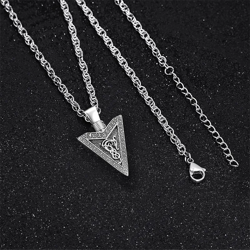 Arrow Necklace for Men 925 Sterling Silver Amulet Pendant Jewellery Birthday Gifts for Women Unisex 20 2‘’ Stainless Steel Chain