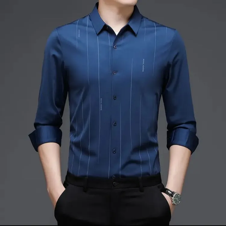 Autumn New High End Business Men's Long Sleeved Shirt