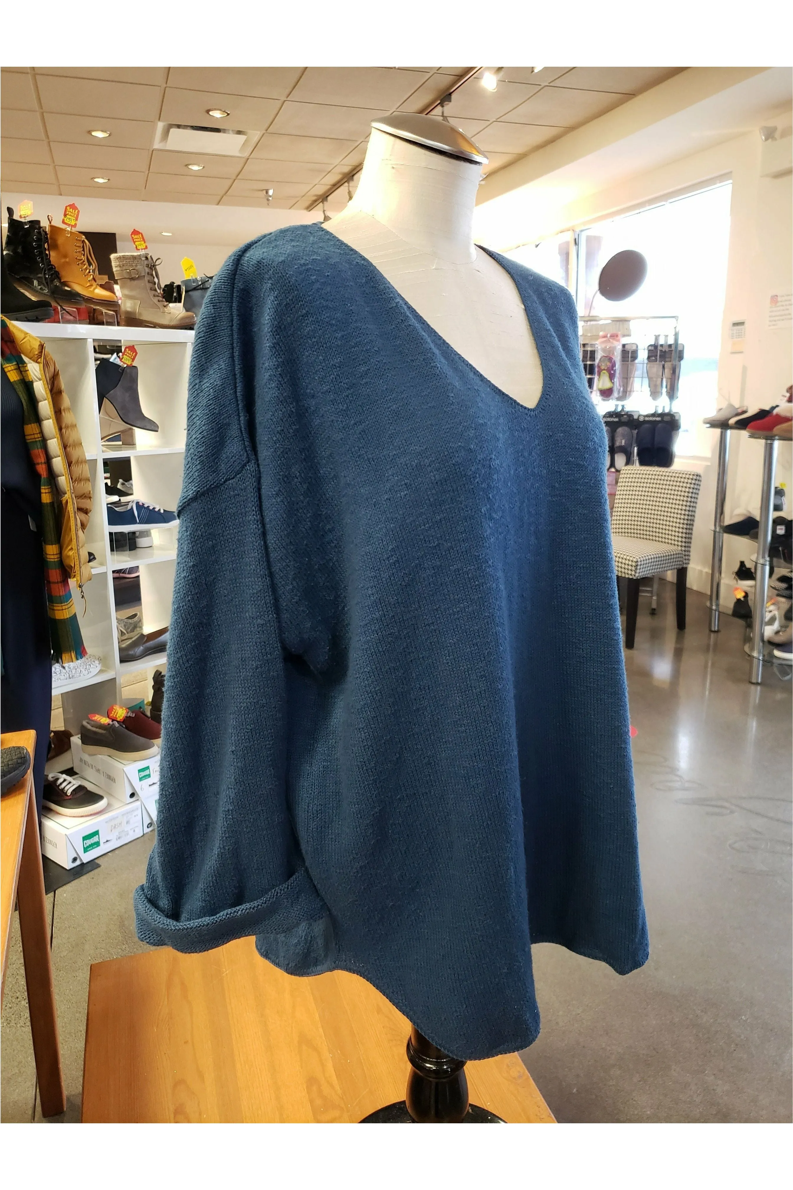 Avalin V-Neck Tunic Sweater - Multiple Colors