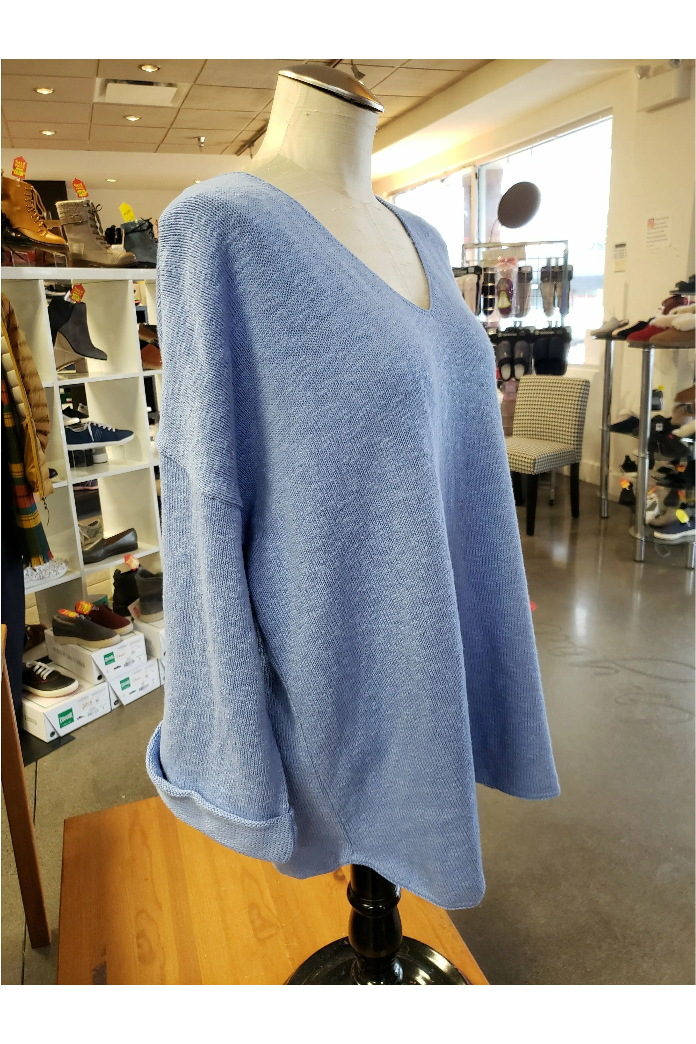 Avalin V-Neck Tunic Sweater - Multiple Colors