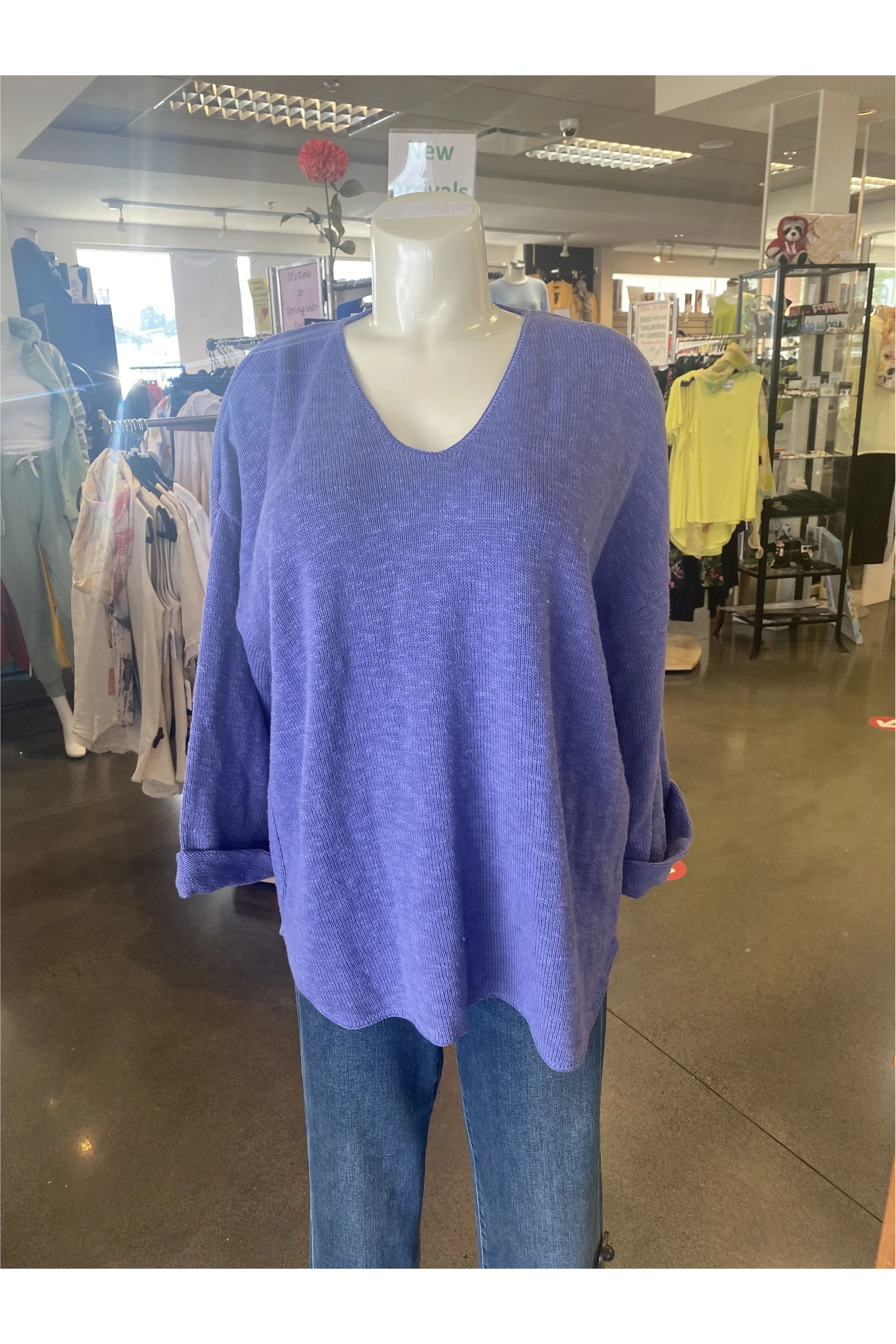 Avalin V-Neck Tunic Sweater - Multiple Colors