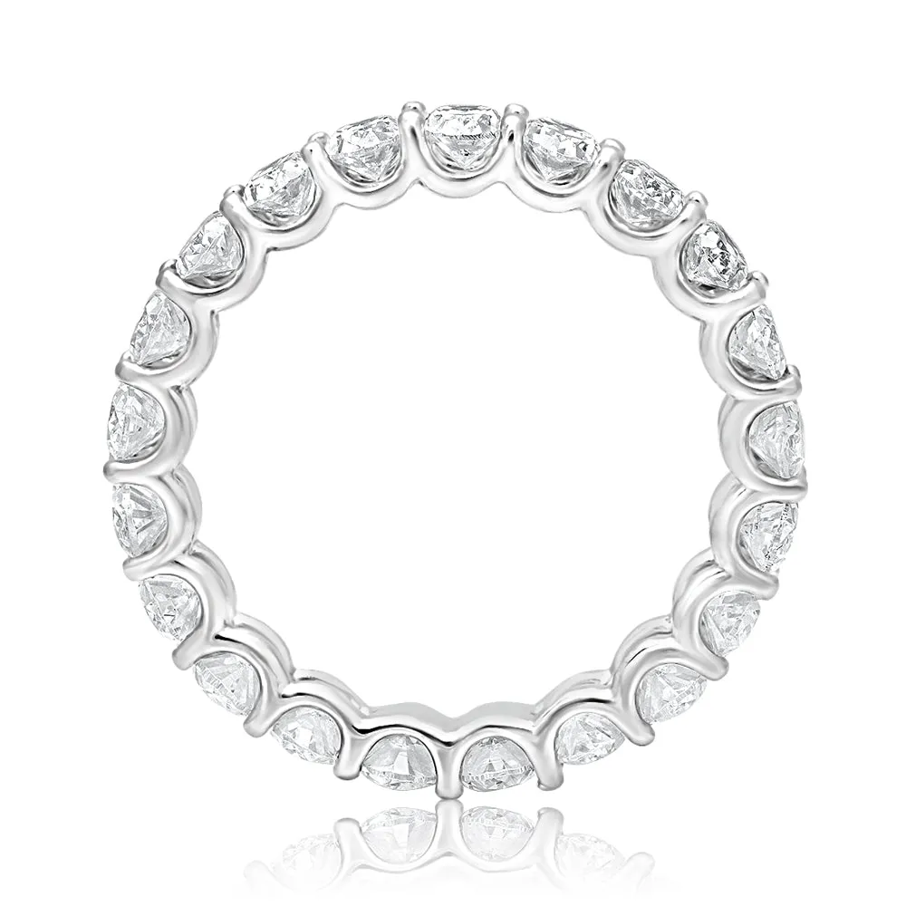 AZALEA 5-6 Carat Oval Cut Diamond Eternity Band in Platinum 30 pointer By Mike Nekta SIZE 4-9