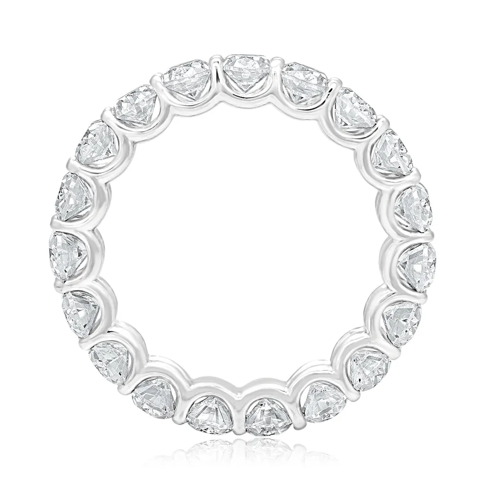 AZALEA 6-7 Carat Oval Cut Diamond Eternity Band in Platinum 40 pointer By Mike Nekta SIZE 4-9