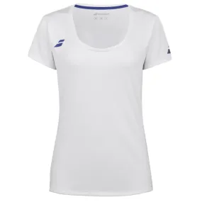 Babolat Play Cap Sleeve Girl Top 1000 - White/White