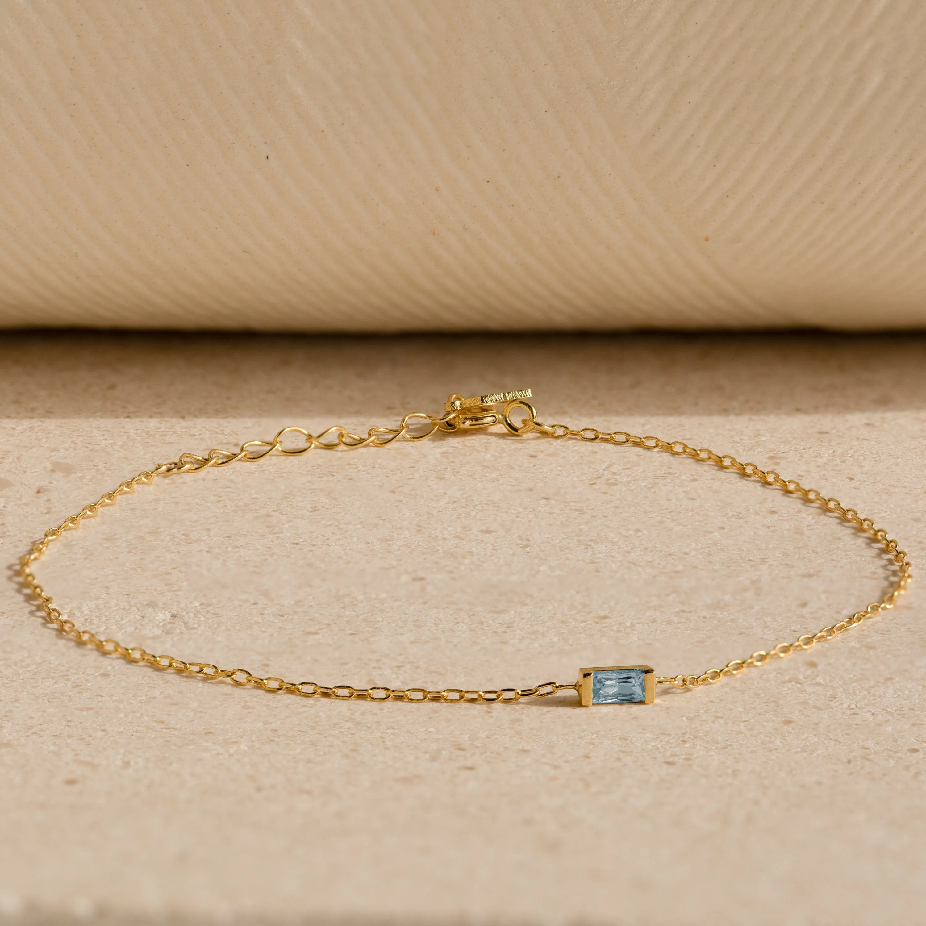 Baguette Birthstone Bracelet