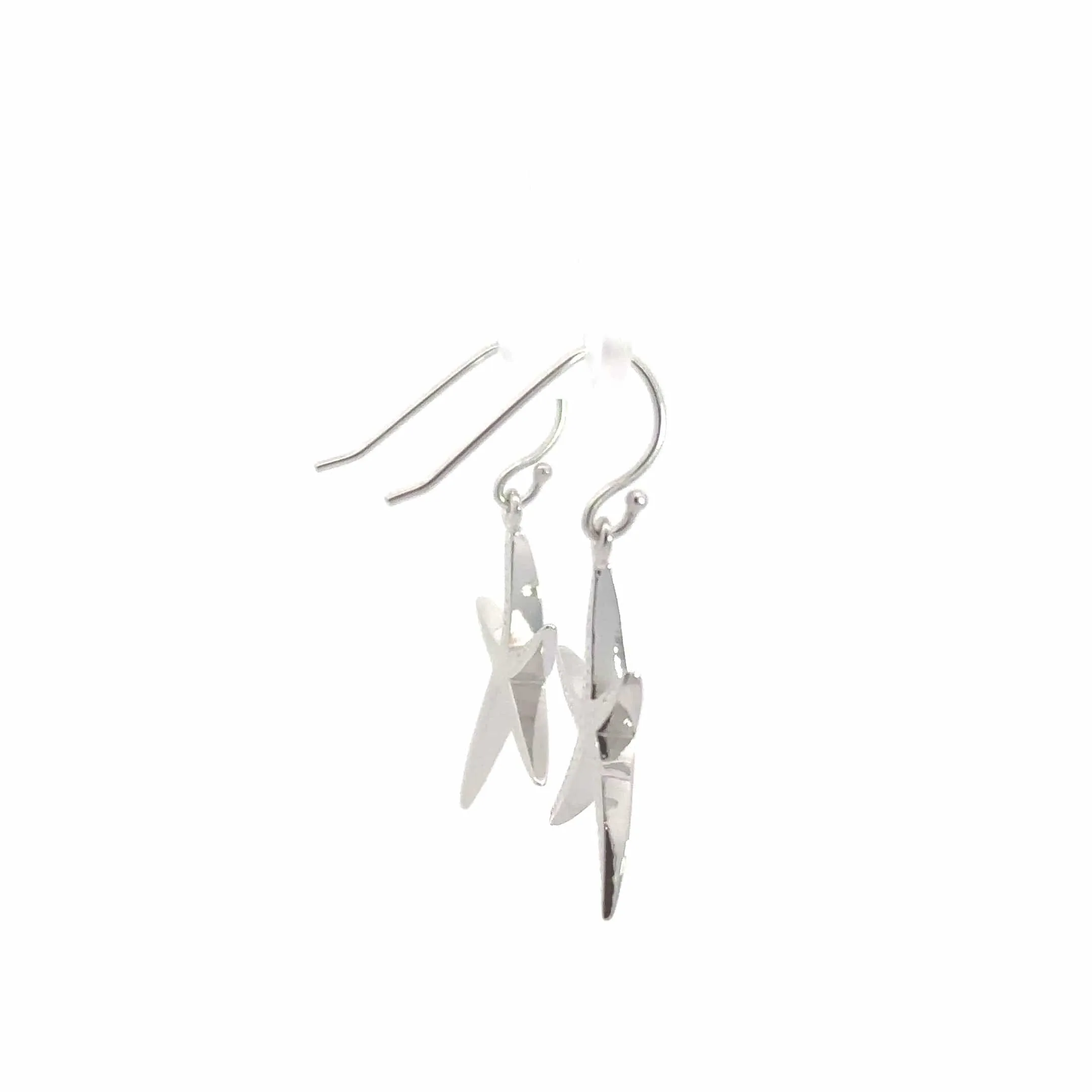 Baikalla? Sterling Silver Natural Lab-Made Starfish Opal Dangle Earrings