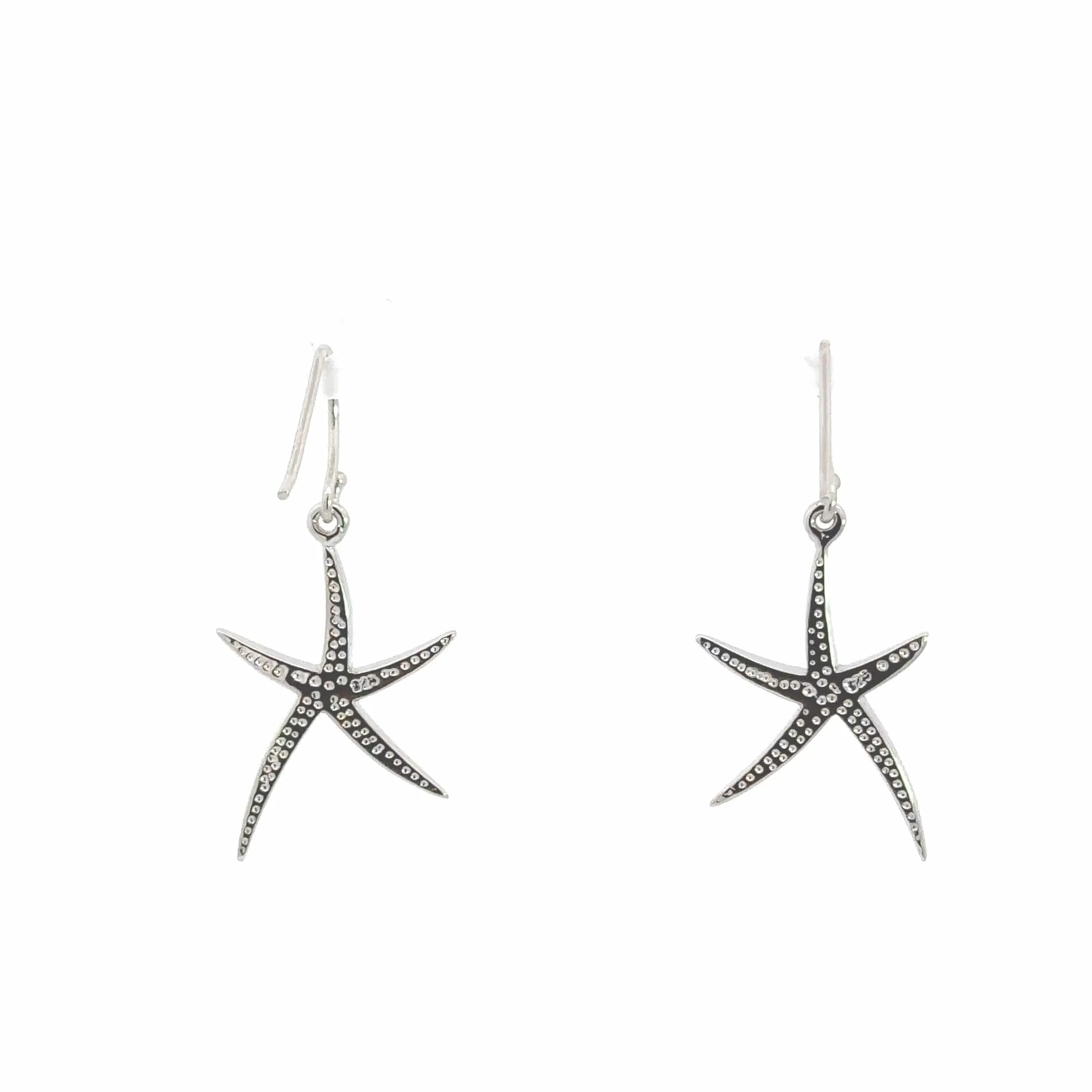 Baikalla? Sterling Silver Natural Lab-Made Starfish Opal Dangle Earrings