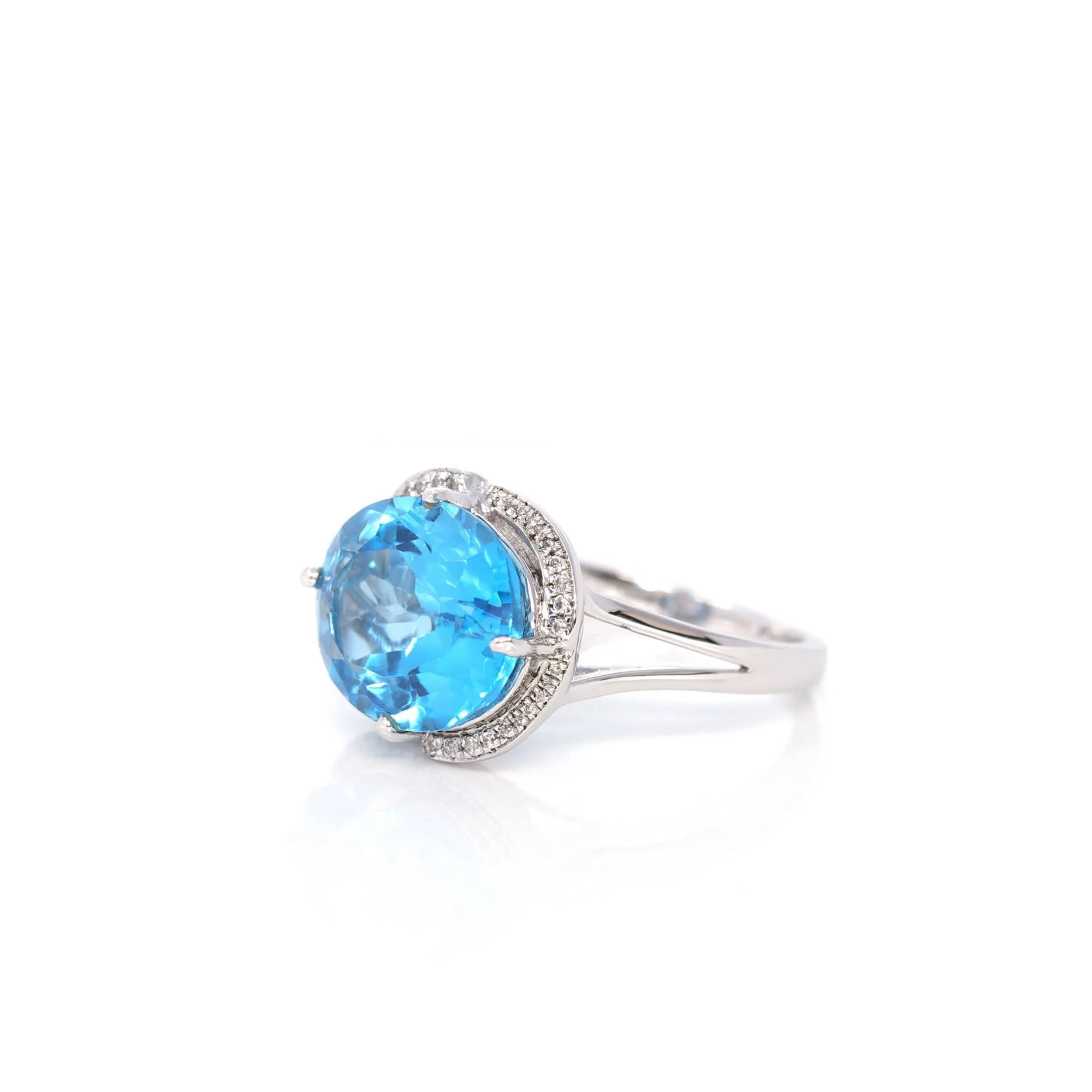 Baikalla? Sterling Silver Sky Blue Topaz Ring