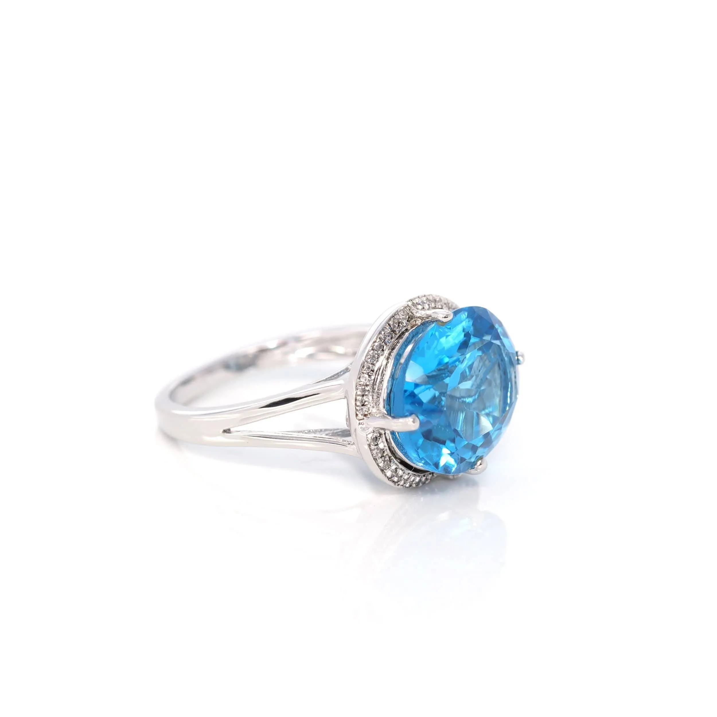 Baikalla? Sterling Silver Sky Blue Topaz Ring