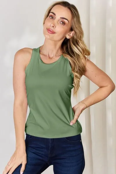 Basic Bae Round Neck Racerback Tank