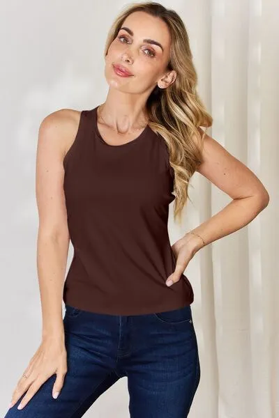 Basic Bae Round Neck Racerback Tank