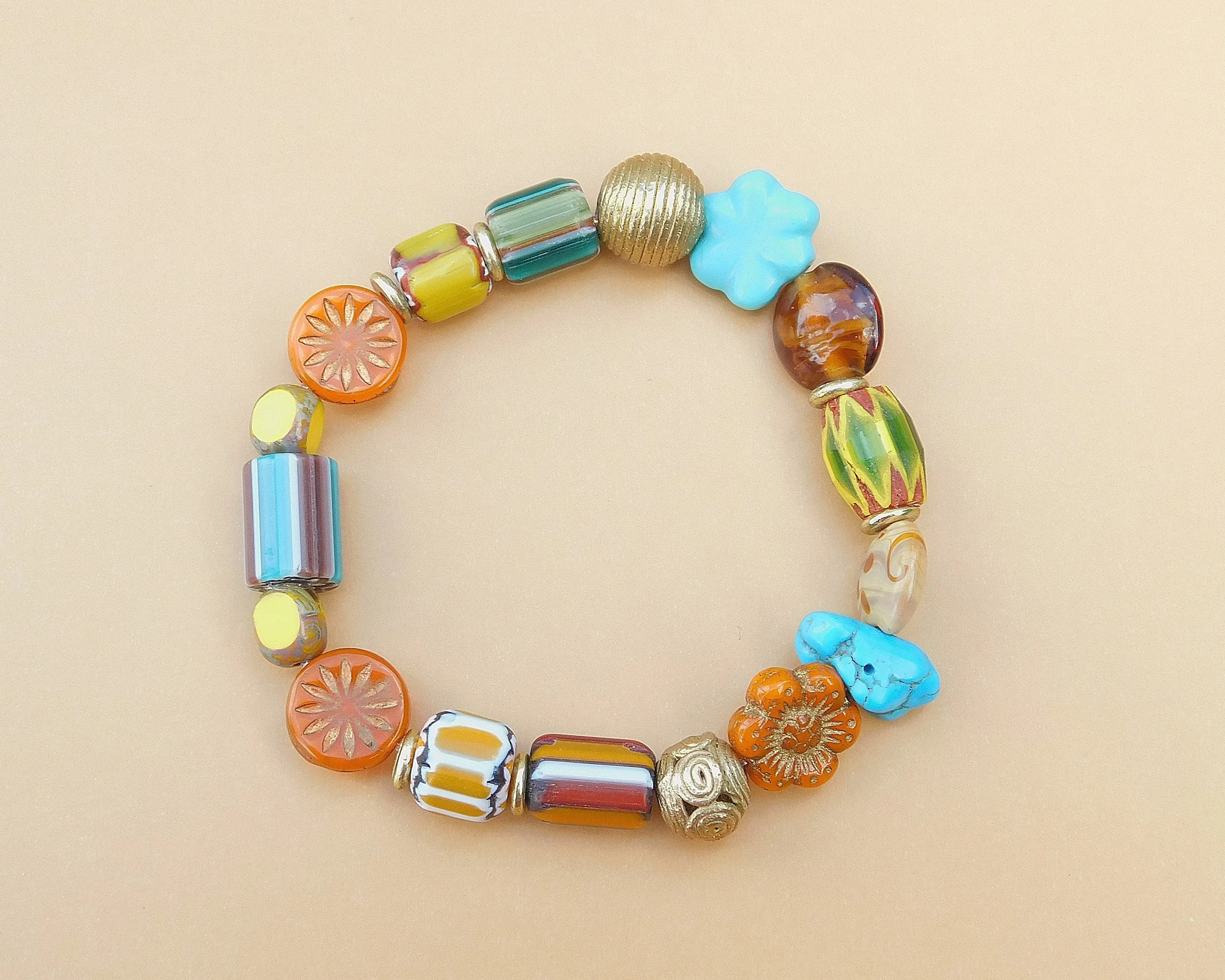 Bead Soup Stretch Bracelet