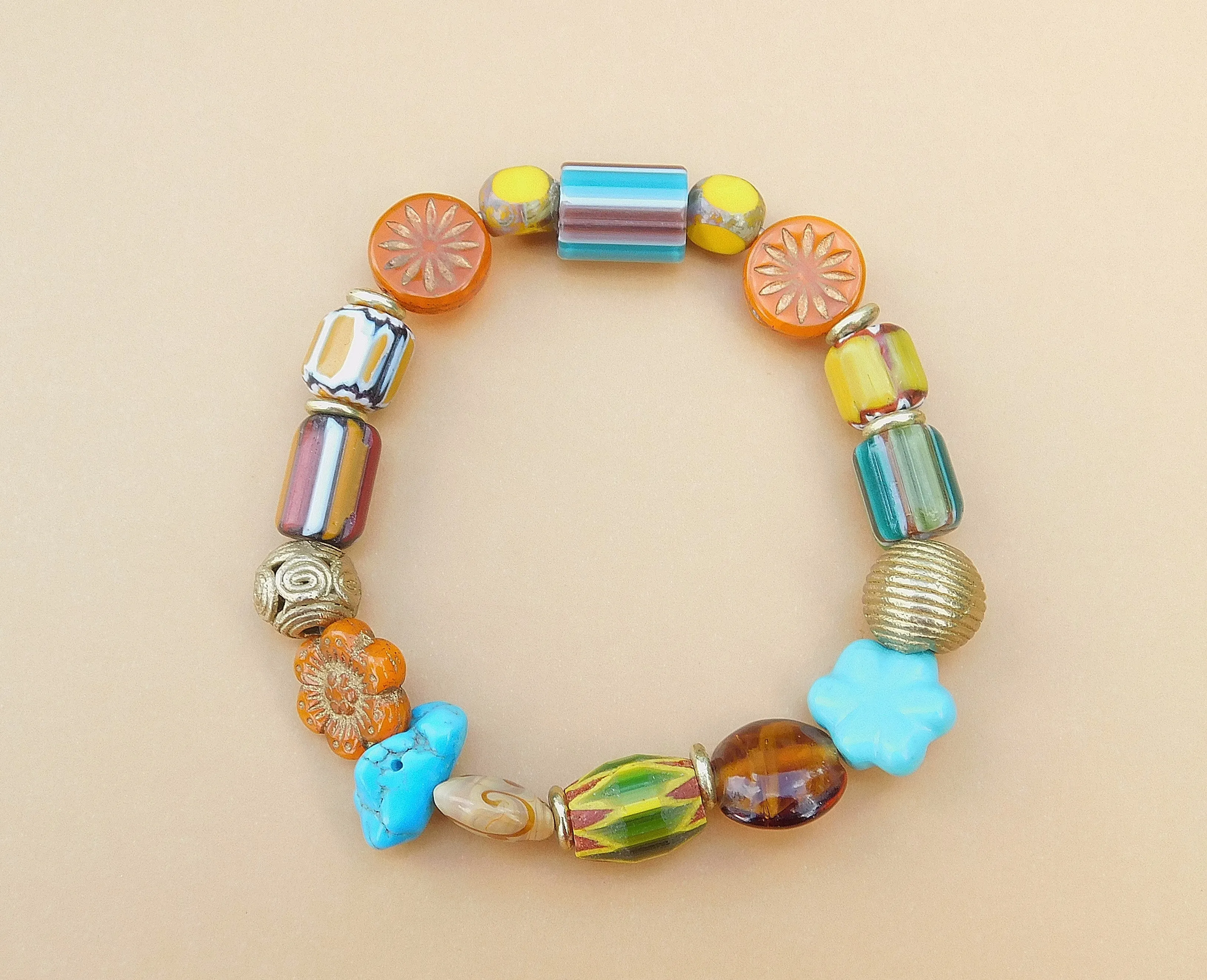 Bead Soup Stretch Bracelet