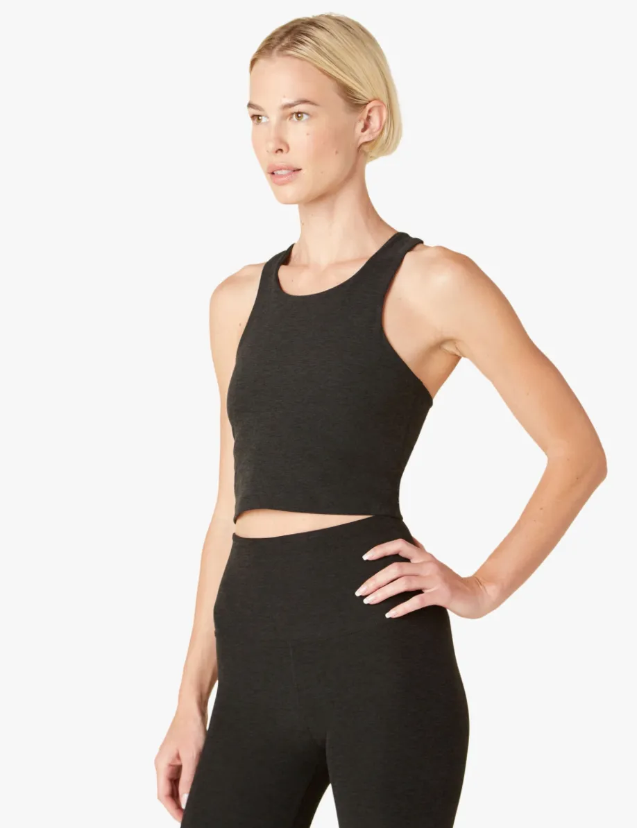 Beyond Yoga Focus Cropped Tank - Black