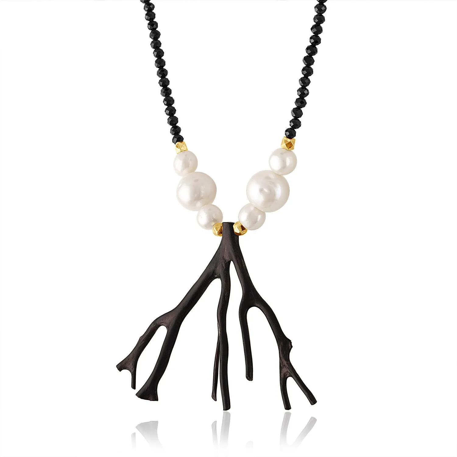 Black Branch Coral Necklace