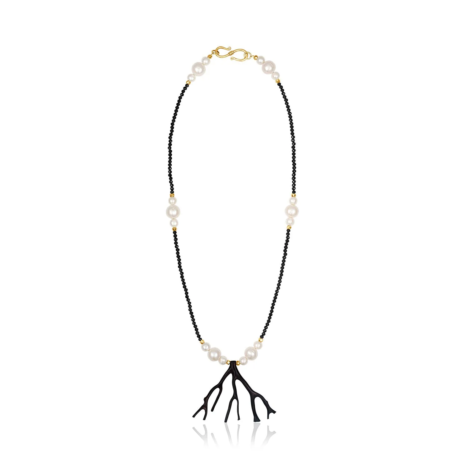 Black Branch Coral Necklace