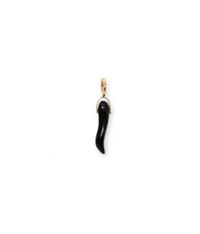 Black Horn 14K Necklace Charm