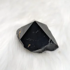 Black Obsidian Polished Point #2~ 6 Sides