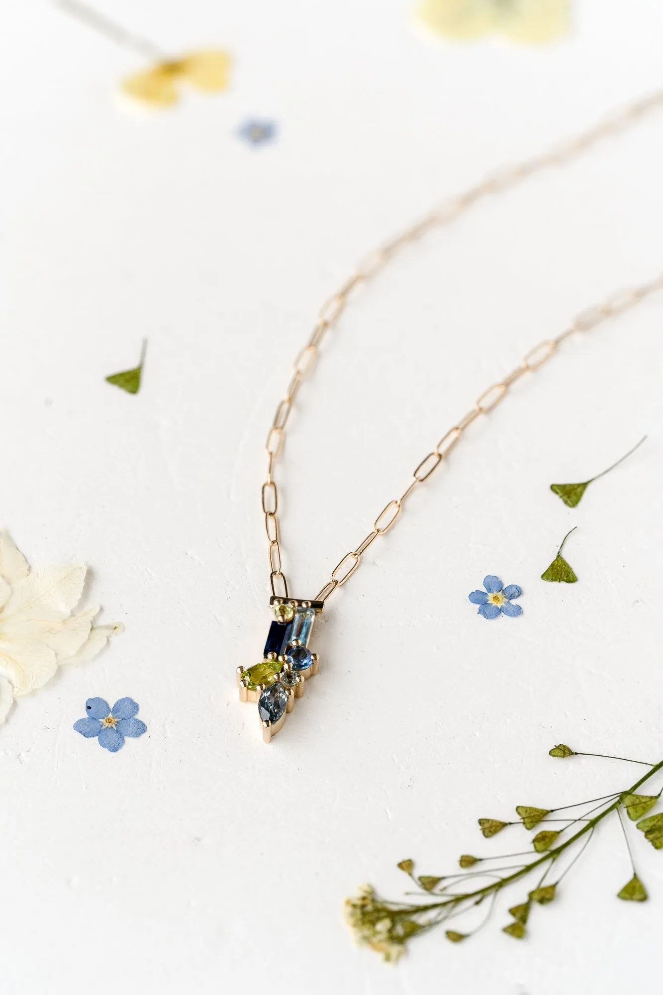 Blossom Pendant Necklace in Tranquil