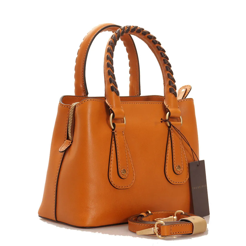 Borsa Donna a Mano Double Function THE BRIDGE linea Cecilia Wow in Pelle color Biscotto