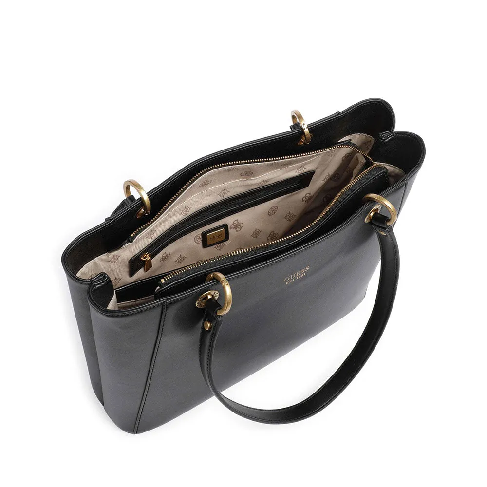 Borsa Donna Shopper a Spalla GUESS Linea Masie colore Nero