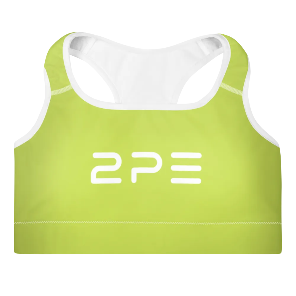 Bright Green Padded Sports Bra