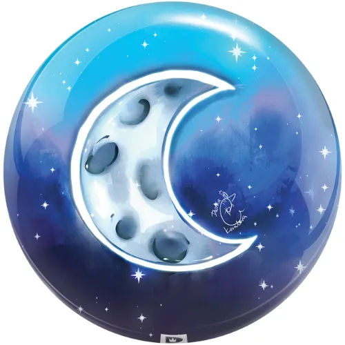 Brunswick Sun and Moon Viz-A-Ball Bowling Ball