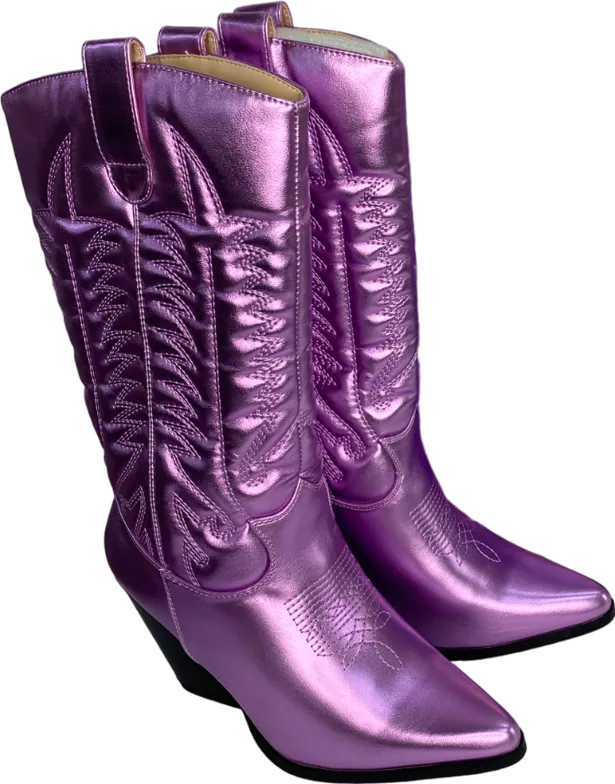 CAPE ROBBIN Purple Southernbelle Cowboy Boots UK 3.5 EU 36.5 👠