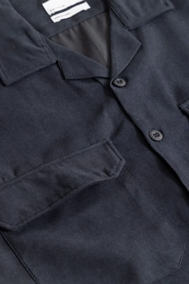 Chenille Ash Grey Overshirt