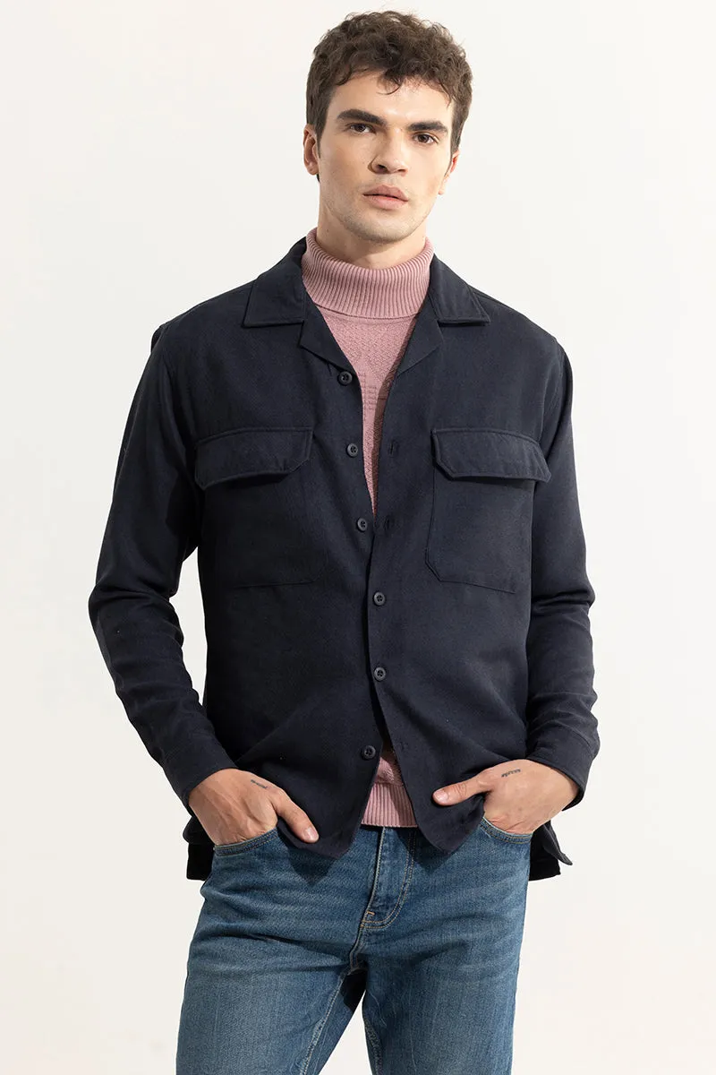 Chenille Ash Grey Overshirt