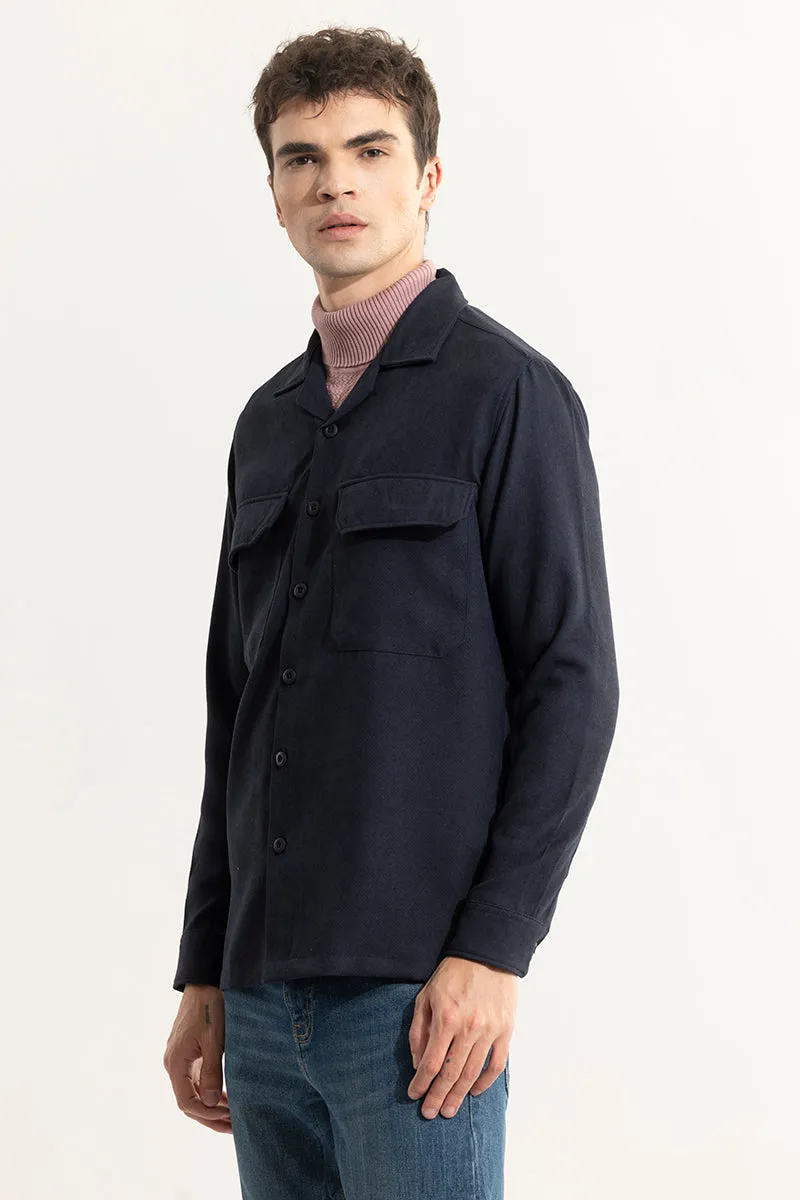 Chenille Ash Grey Overshirt