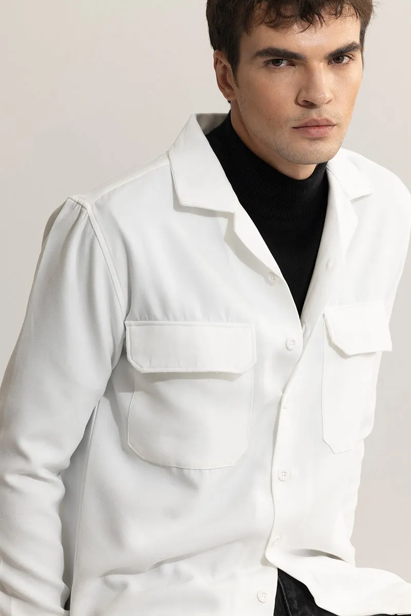 Chenille White Overshirt