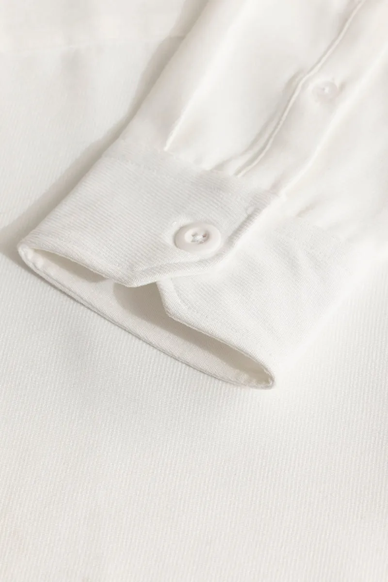 Chenille White Overshirt