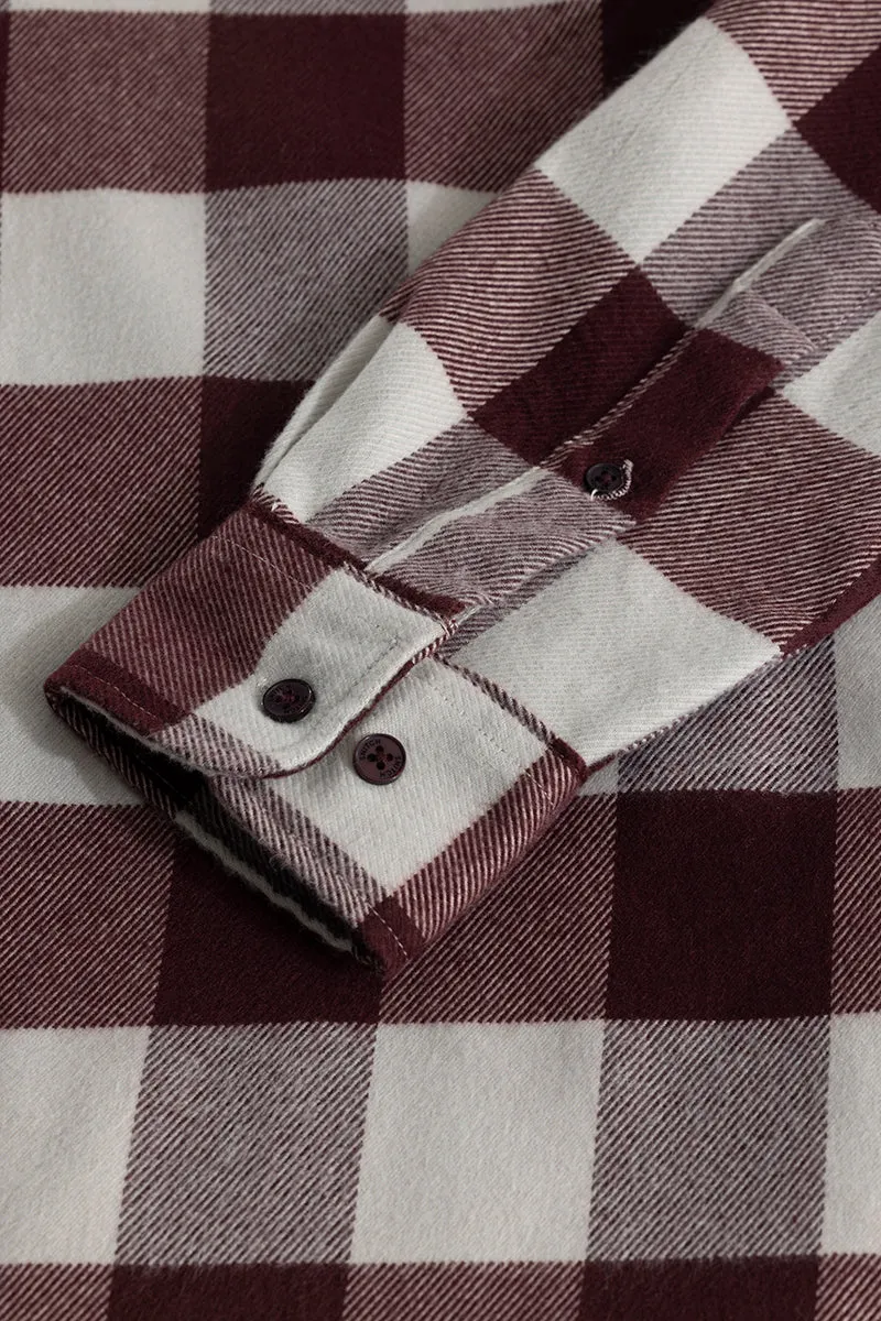 Chess Flannel Checks Red Shirt