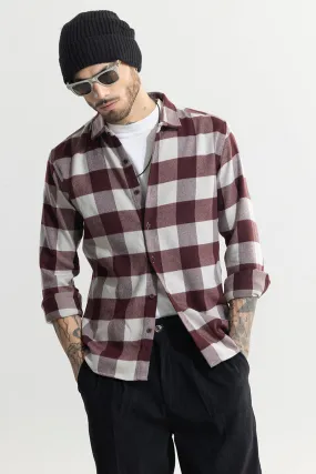 Chess Flannel Checks Red Shirt