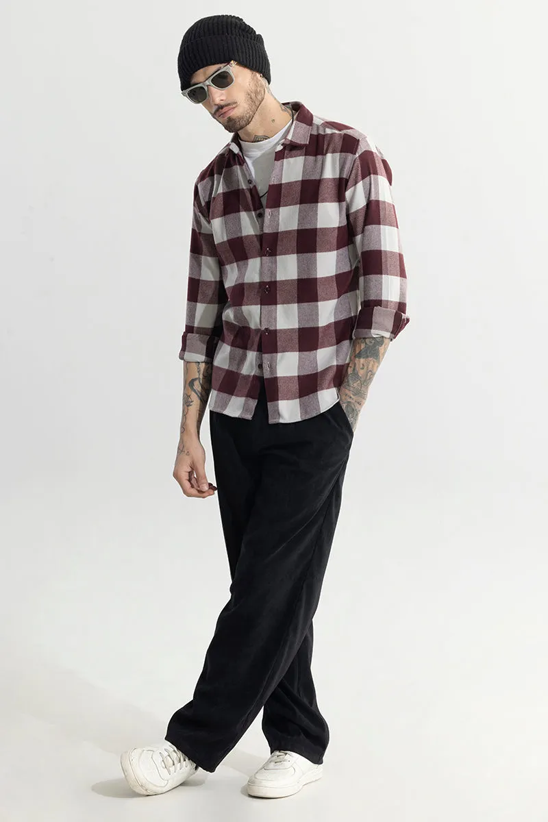 Chess Flannel Checks Red Shirt