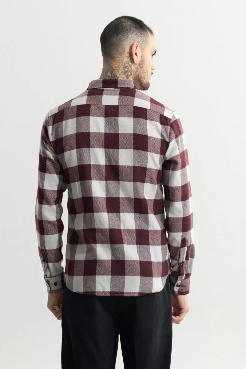 Chess Flannel Checks Red Shirt