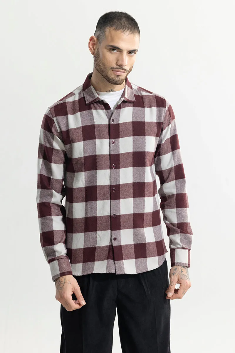 Chess Flannel Checks Red Shirt