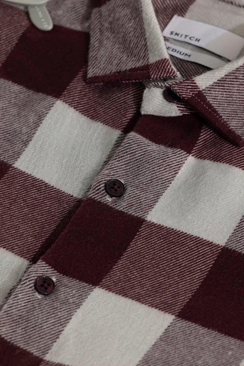 Chess Flannel Checks Red Shirt