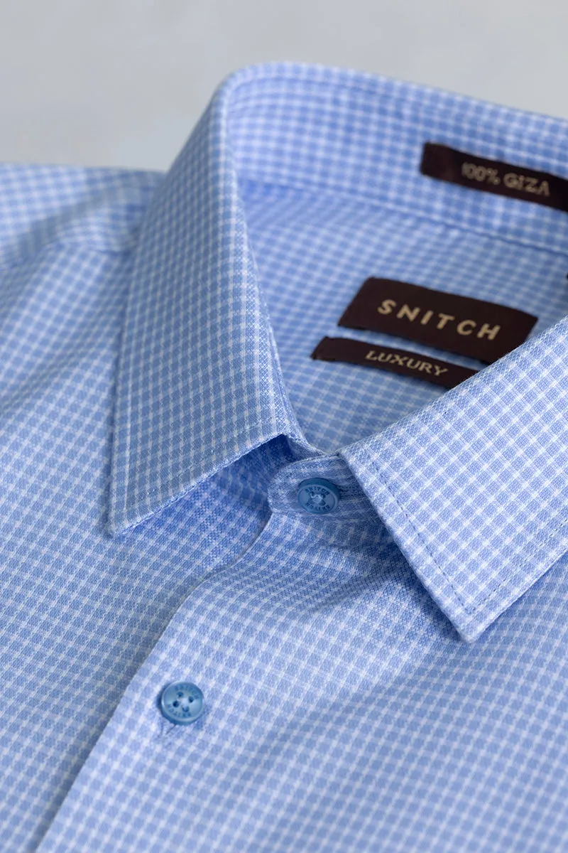 Classic Gingham Blue Shirt