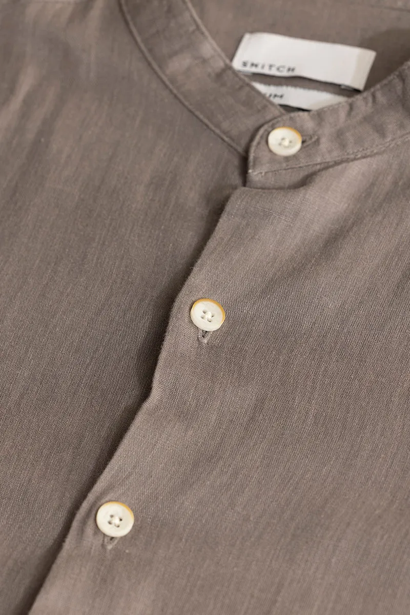 Classic Mandarin Grey Shirt